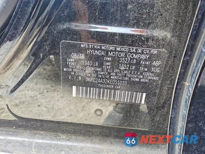 Zdjęcie 13 z 13 samochodu: 2019 HYUNDAI ACCENT SEL VIN:3KPC24A32KE051033 - miniatura