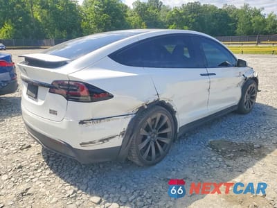 Trzecie zdjęcie samochodu z tyłu: 2022 TESLA MODEL X VIN:7SAXCBE65NF343588 - miniatura