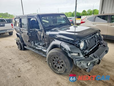 Czwarte zdjęcie samochodu z boku: 2022 JEEP WRANGLER UNLIMITED SPORT VIN:1C4HJXDN3NW135105 - miniatura