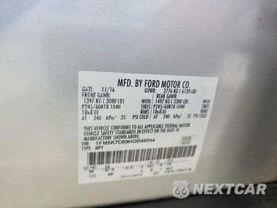Zdjęcie 12 z 12 samochodu: 2017 FORD EXPLORER XLT VIN:1FM5K7D89HGB49594 - miniatura