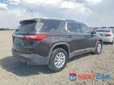 Trzecie zdjęcie samochodu z tyłu: 2018 CHEVROLET TRAVERSE LT VIN:1GNERGKW9JJ215482 - miniatura