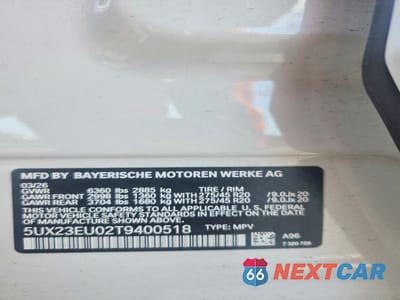 Zdjęcie 13 z 13 samochodu: 2026 BMW X5 XDRIVE40I VIN:5UX23EU02T9400518 - miniatura