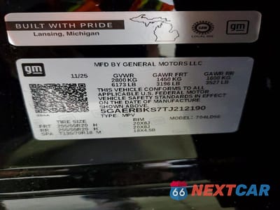 Zdjęcie 13 z 13 samochodu: 2026 BUICK ENCLAVE SPORT TOURING VIN:5GAERBKS7TJ212190 - miniatura