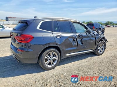 Trzecie zdjęcie samochodu z tyłu: 2021 BMW X3 SDRIVE30I VIN:5UXTY3C00M9G36326 - miniatura