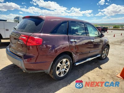 Trzecie zdjęcie samochodu z tyłu: 2007 ACURA MDX TECHNOLOGY VIN:2HNYD28347H517206 - miniatura