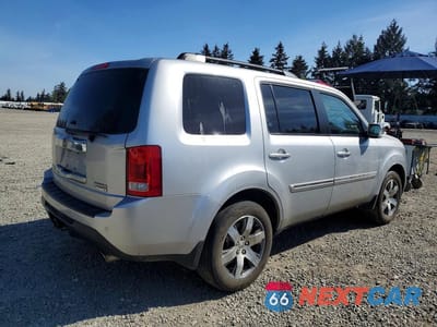 Trzecie zdjęcie samochodu z tyłu: 2014 HONDA PILOT TOURING VIN:5FNYF4H98EB503649 - miniatura