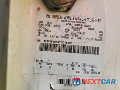 Zdjęcie 12 z 12 samochodu: 2008 FORD F350 SRW SUPER DUTY VIN:1FDSF30548EC15590 - miniatura