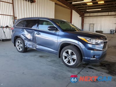 Czwarte zdjęcie samochodu z boku: 2016 TOYOTA HIGHLANDER LIMITED PLATINUM VIN:5TDDKRFH3GS286110 - miniatura