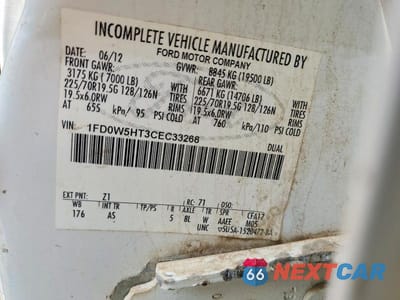 Zdjęcie 12 z 12 samochodu: 2012 FORD F550 SUPER DUTY VIN:1FD0W5HT3CEC33268 - miniatura