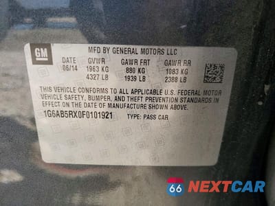 Zdjęcie 12 z 12 samochodu: 2015 CADILLAC ATS LUXURY VIN:1G6AB5RX0F0101921 - miniatura