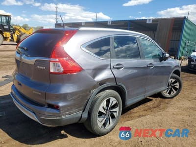 Trzecie zdjęcie samochodu z tyłu: 2015 HONDA CR-V TOURING VIN:5J6RM4H9XFL046815 - miniatura