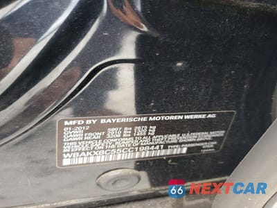 Zdjęcie 12 z 12 samochodu: 2012 BMW 750 LI VIN:WBAKX8C55CC198441 - miniatura
