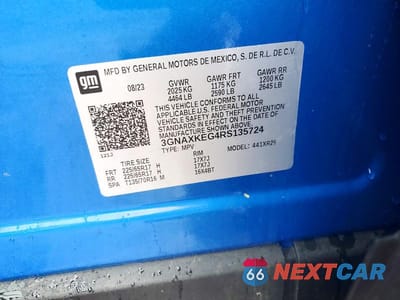 Zdjęcie 13 z 13 samochodu: 2024 CHEVROLET EQUINOX LT VIN:3GNAXKEG4RS135724 - miniatura