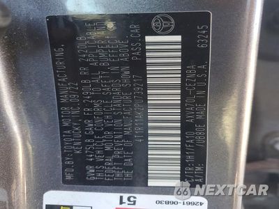 Zdjęcie 13 z 13 samochodu: 2023 TOYOTA CAMRY LE VIN:4T1R11AK2PU739217 - miniatura