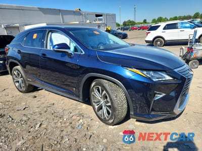 Czwarte zdjęcie samochodu z boku: 2019 LEXUS RX 450H BASE VIN:2T2BGMCA6KC034724 - miniatura