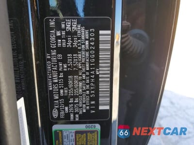 Zdjęcie 13 z 13 samochodu: 2016 KIA SORENTO EX VIN:5XYPH4A11GG024303 - miniatura