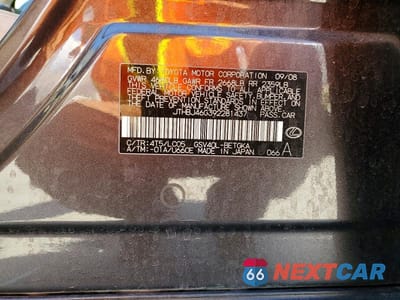 Zdjęcie 13 z 13 samochodu: 2009 LEXUS ES 350 VIN:JTHBJ46G392281437 - miniatura