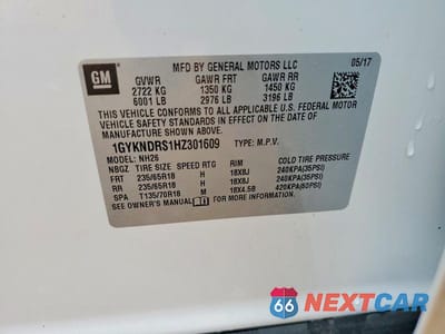 Zdjęcie 13 z 13 samochodu: 2017 CADILLAC XT5 LUXURY VIN:1GYKNDRS1HZ301609 - miniatura