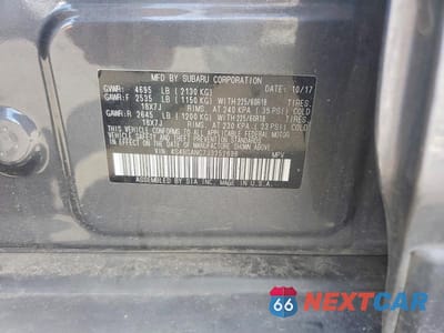 Zdjęcie 12 z 12 samochodu: 2018 SUBARU OUTBACK 2.5I LIMITED VIN:4S4BSANC7J3252898 - miniatura