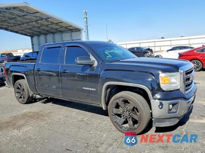 Czwarte zdjęcie samochodu z boku: 2015 GMC SIERRA C1500 SLE VIN:3GTP1UECXFG357714 - miniatura