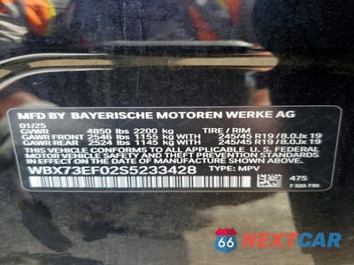 Zdjęcie 14 z 14 samochodu: 2025 BMW X1 XDRIVE28I VIN:WBX73EF02S5233428 - miniatura