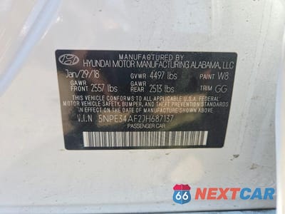 Zdjęcie 12 z 12 samochodu: 2018 HYUNDAI SONATA SEL VIN:5NPE34AF2JH687137 - miniatura