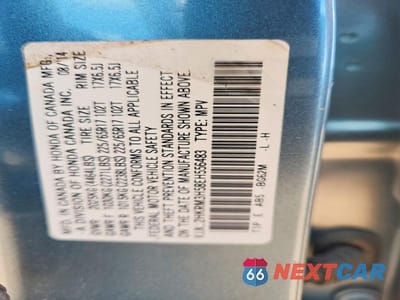 Zdjęcie 13 z 13 samochodu: 2014 HONDA CR-V EX VIN:2HKRM3H58EH556483 - miniatura
