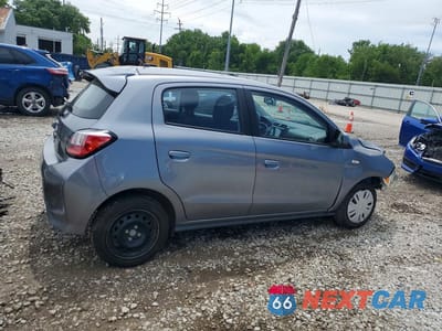 Trzecie zdjęcie samochodu z tyłu: 2021 MITSUBISHI MIRAGE ES VIN:ML32AUHJ7MH014451 - miniatura
