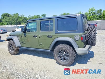 Drugie zdjęcie samochodu z przodu: 2021 JEEP WRANGLER UNLIMITED SPORT VIN:1C4HJXDGXMW593630 - miniatura