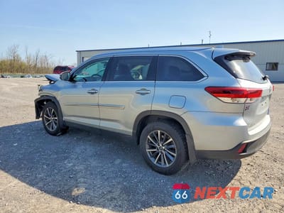 Drugie zdjęcie samochodu z przodu: 2019 TOYOTA HIGHLANDER XLE VIN:5TDJZRFH6KS611324 - miniatura
