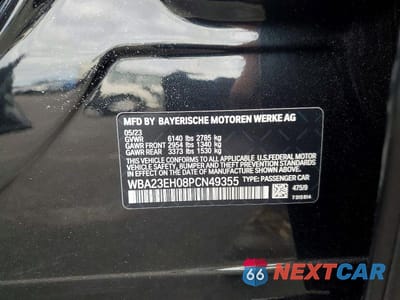 Zdjęcie 12 z 12 samochodu: 2023 BMW 740 I VIN:WBA23EH08PCN49355 - miniatura