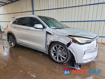 Czwarte zdjęcie samochodu z boku: 2019 INFINITI QX50 ESSENTIAL VIN:3PCAJ5M34KF105938 - miniatura