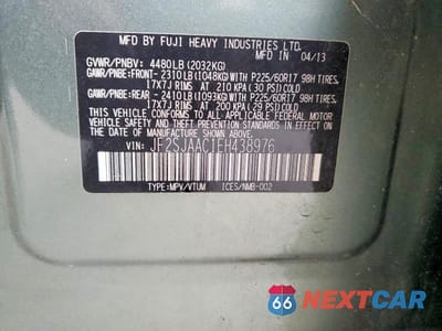 Zdjęcie 12 z 12 samochodu: 2014 SUBARU FORESTER 2.5I VIN:JF2SJAAC1EH438976 - miniatura