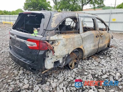 Trzecie zdjęcie samochodu z tyłu: 2020 HONDA ODYSSEY EXL VIN:5FNRL6H71LB050947 - miniatura