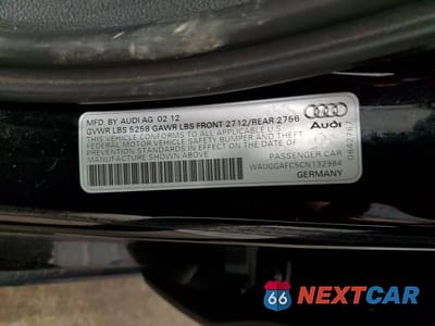 Zdjęcie 13 z 13 samochodu: 2012 AUDI A6 PREMIUM PLUS VIN:WAUGGAFC5CN132984 - miniatura