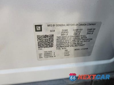 Zdjęcie 13 z 13 samochodu: 2020 CHEVROLET EQUINOX LS VIN:2GNAXHEV6L6173527 - miniatura
