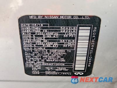 Zdjęcie 14 z 14 samochodu: 2019 INFINITI QX50 ESSENTIAL VIN:3PCAJ5M34KF105938 - miniatura