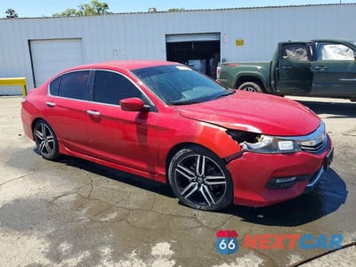 Czwarte zdjęcie samochodu z boku: 2017 HONDA ACCORD SPORT VIN:1HGCR2F54HA245313 - miniatura