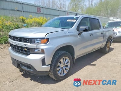 2021 CHEVROLET SILVERADO K1500 CUSTOM 1GCPYBEH3MZ173692 - główne zdjęcie licytacji z USA - miniatura