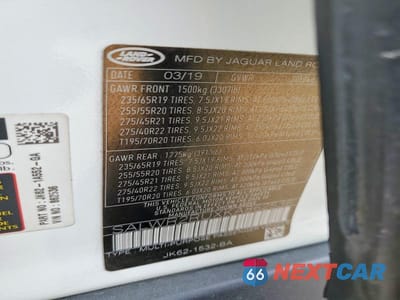 Zdjęcie 13 z 13 samochodu: 2019 LAND ROVER RANGE ROVER SPORT HSE VIN:SALWR2RUXKA862536 - miniatura