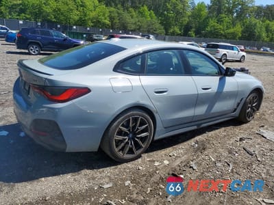 Trzecie zdjęcie samochodu z tyłu: 2024 BMW I4 XDRIVE 40 VIN:WBY83FB08RFT23652 - miniatura