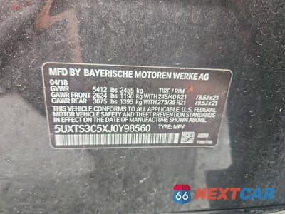Zdjęcie 13 z 13 samochodu: 2018 BMW X3 XDRIVEM40I VIN:5UXTS3C5XJ0Y98560 - miniatura