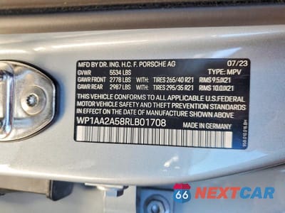 Zdjęcie 13 z 13 samochodu: 2024 PORSCHE MACAN BASE VIN:WP1AA2A58RLB01708 - miniatura
