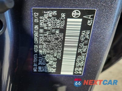 Zdjęcie 13 z 13 samochodu: 2012 TOYOTA COROLLA LE VIN:JTDBU4EE4C9175280 - miniatura