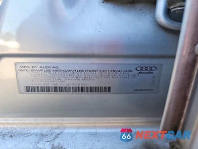 Zdjęcie 12 z 12 samochodu: 2007 AUDI A4 2.0T QUATTRO VIN:WAUDF78E37A020690 - miniatura