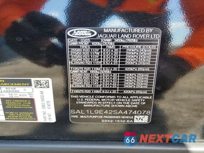 Zdjęcie 13 z 13 samochodu: 2025 LAND ROVER RANGE ROVER SPORT DYNAMIC SE VIN:SAL1L9E42SA474078 - miniatura
