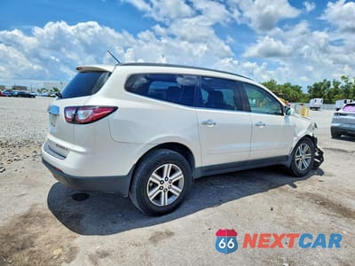 Trzecie zdjęcie samochodu z tyłu: 2015 CHEVROLET TRAVERSE LT VIN:1GNKRHKD3FJ135867 - miniatura