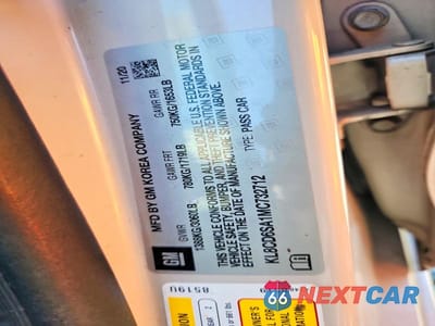 Zdjęcie 12 z 12 samochodu: 2021 CHEVROLET SPARK 1LT VIN:KL8CD6SA1MC732712 - miniatura