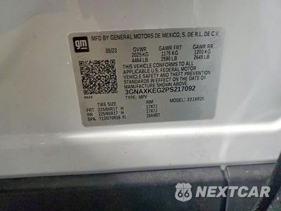 Zdjęcie 13 z 13 samochodu: 2023 CHEVROLET EQUINOX LT VIN:3GNAXKEG2PS217092 - miniatura