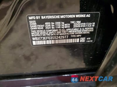 Zdjęcie 14 z 14 samochodu: 2025 BMW X1 XDRIVE28I VIN:WBX73EF03S5242977 - miniatura